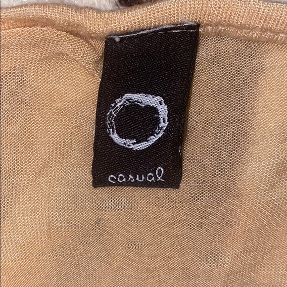 Tan Long Sleeve, Lace Detailed Top - Picture 4 of 4